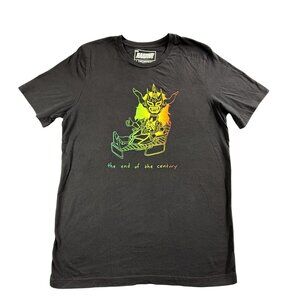 Hardway Shirt Men's Large Black End of the Century Graphic Tee Wrestling Demon